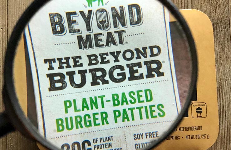 Beyond Meat plant based burger patties for Veganuary